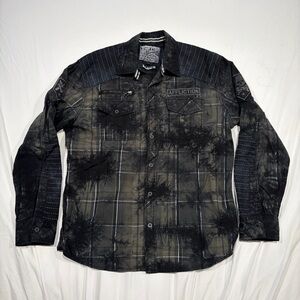 Affliction Button Up Shirt Large
